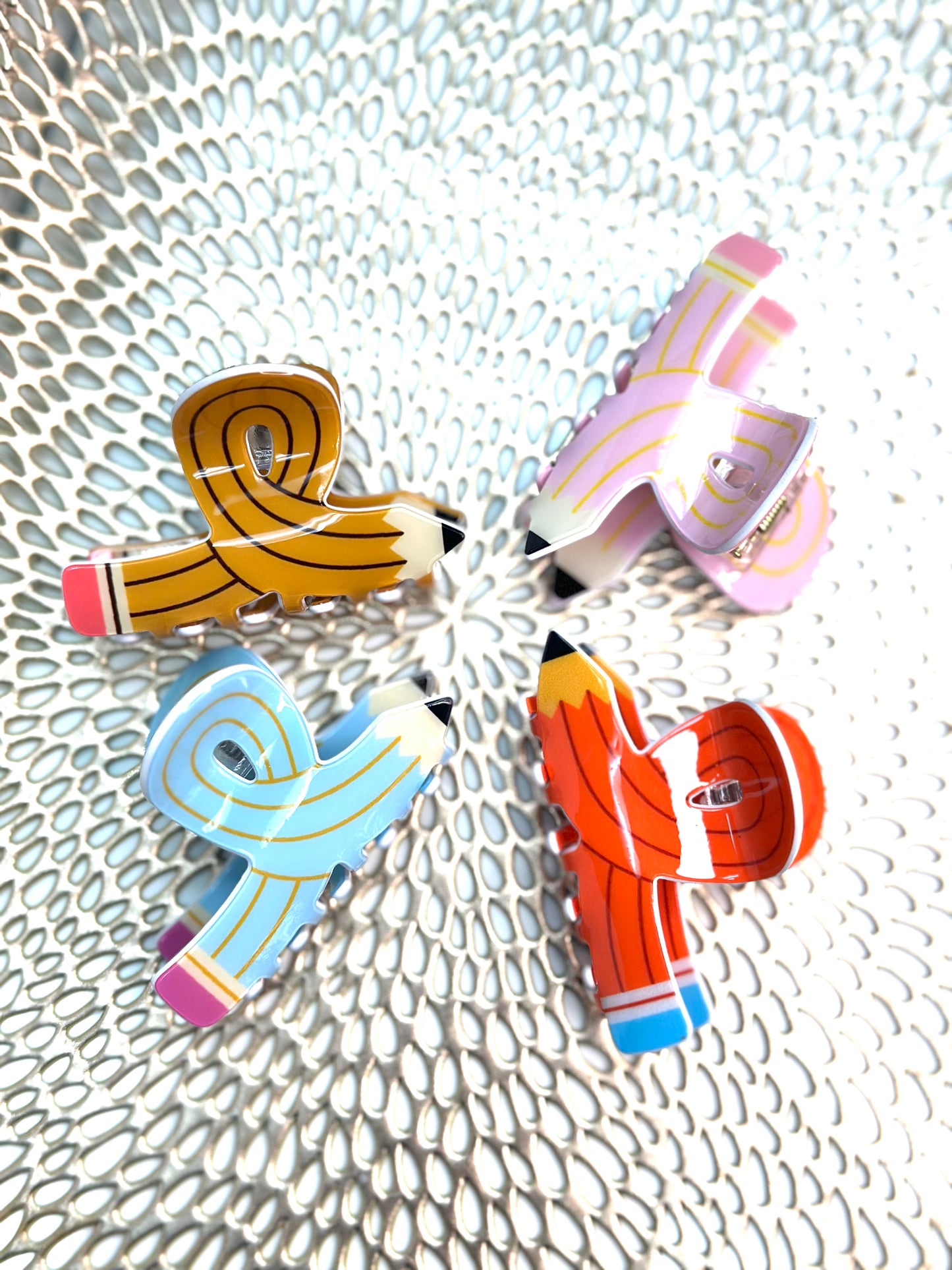 Color Pop Pencil Hair Claws (Set of 4)