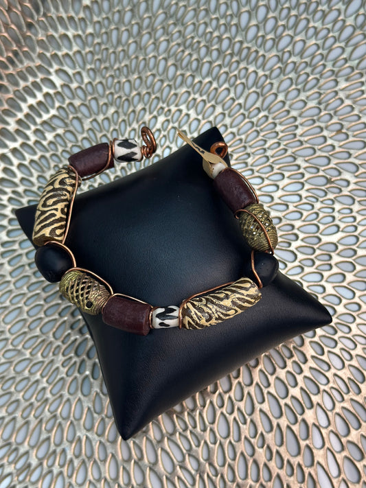 Medium African Beaded Bracelet