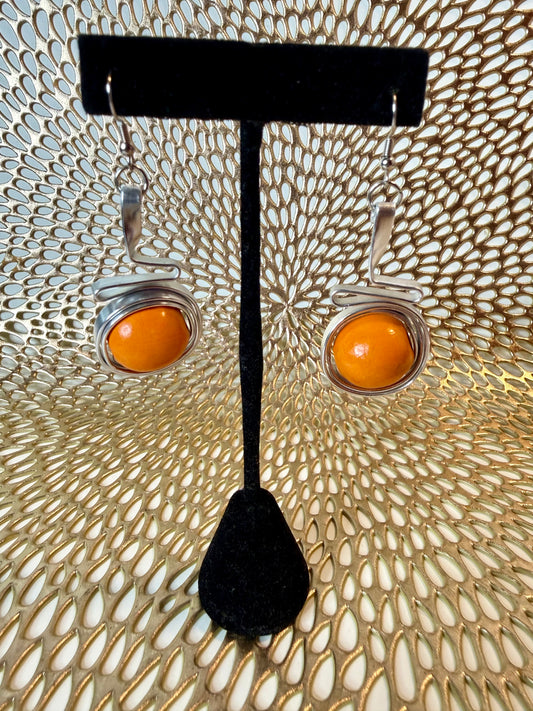 Wire-Wrapped Statement Earrings